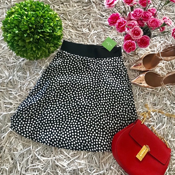 kate spade Dresses & Skirts - 🐘Kate Spade polka dot silk skirt size 00